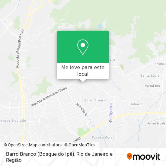 Barro Branco (Bosque do Ipê) mapa