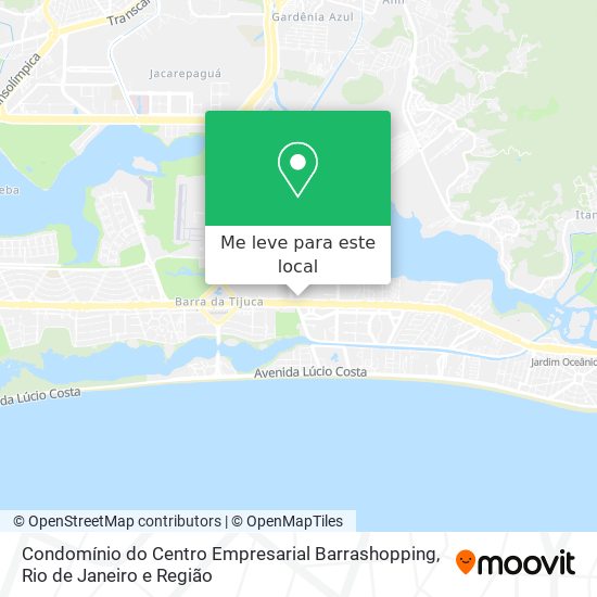 Condomínio do Centro Empresarial Barrashopping mapa