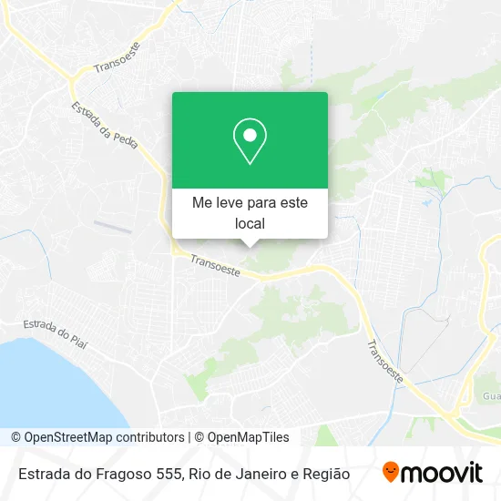 Estrada do Fragoso 555 mapa