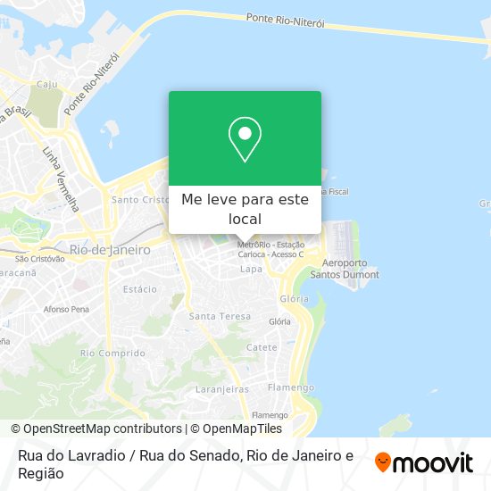Rua do Lavradio / Rua do Senado mapa