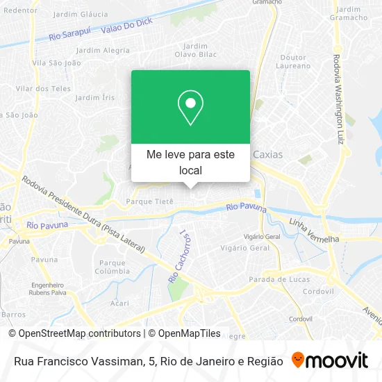 Rua Francisco Vassiman, 5 mapa