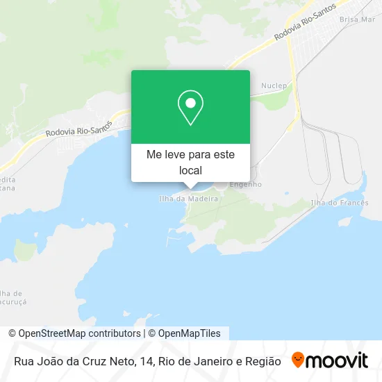 Rua João da Cruz Neto, 14 mapa