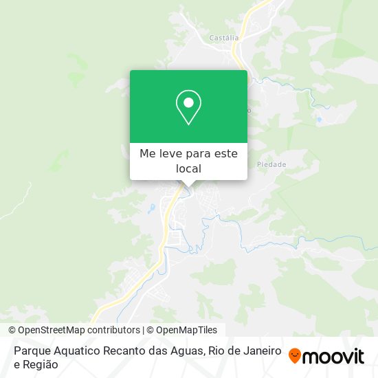 Parque Aquatico Recanto das Aguas mapa