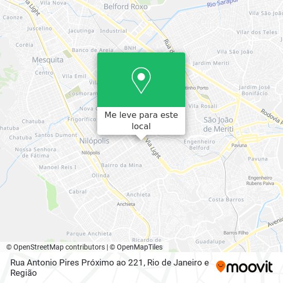 Rua Antonio Pires Próximo ao 221 mapa