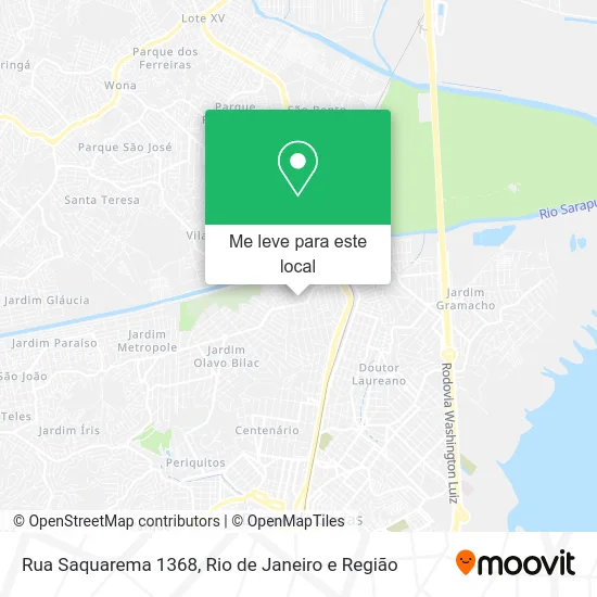 Rua Saquarema 1368 mapa