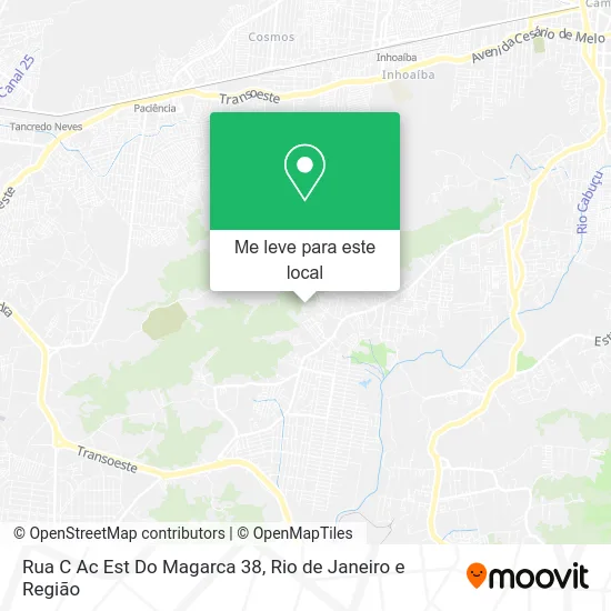 Rua C Ac Est Do Magarca 38 mapa