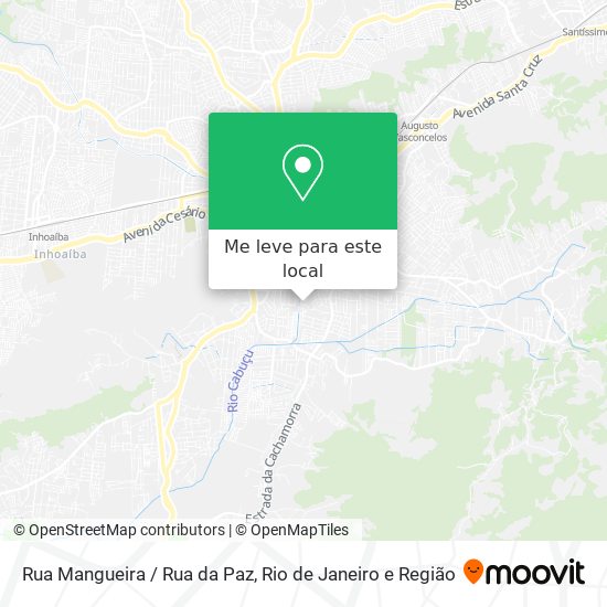 Rua Mangueira / Rua da Paz mapa