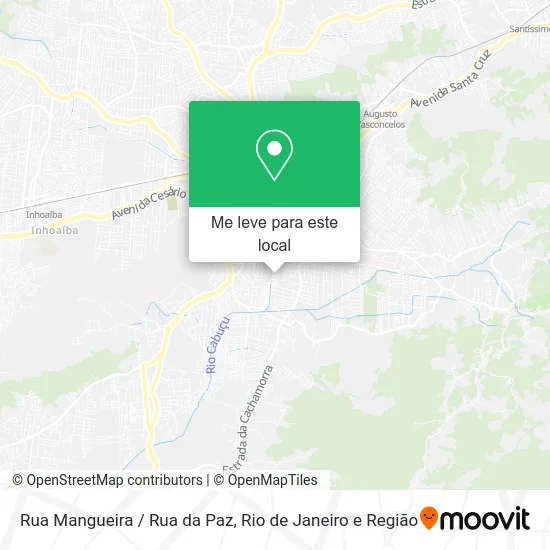 Rua Mangueira / Rua da Paz mapa