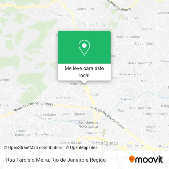 Rua Tarcísio Meira mapa