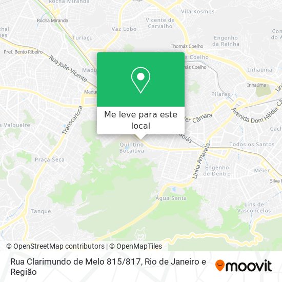 Rua Clarimundo de Melo 815/817 mapa