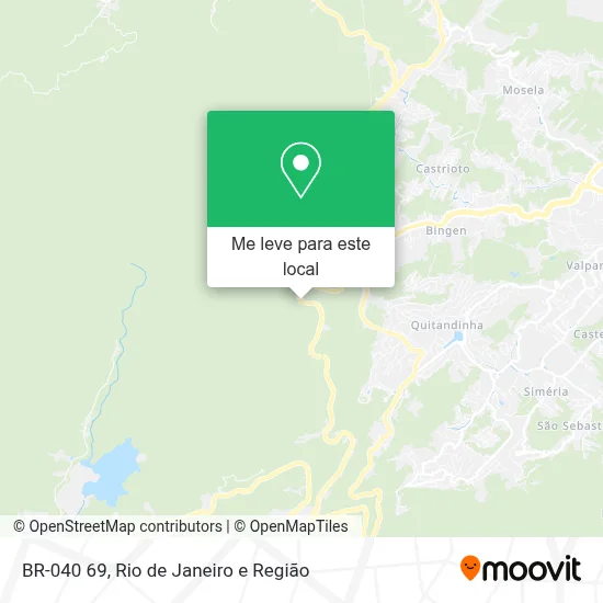 BR-040 69 mapa