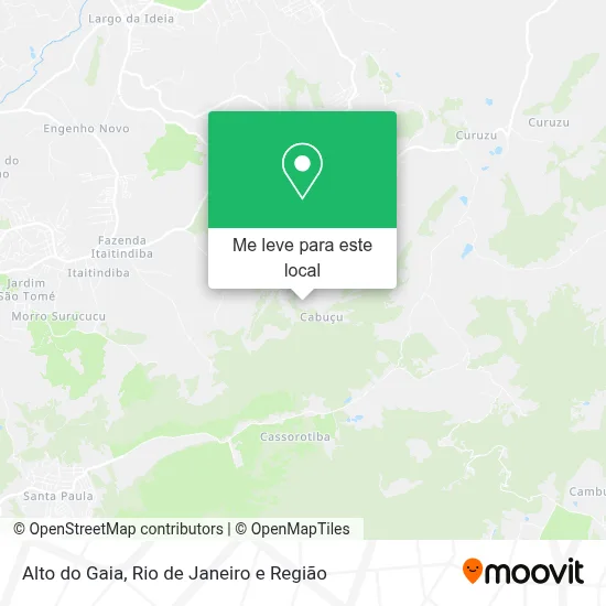 Alto do Gaia mapa