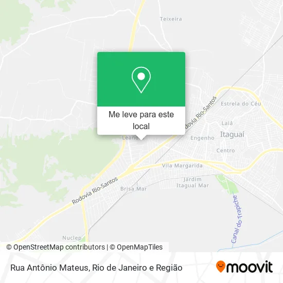 Rua Antônio Mateus mapa