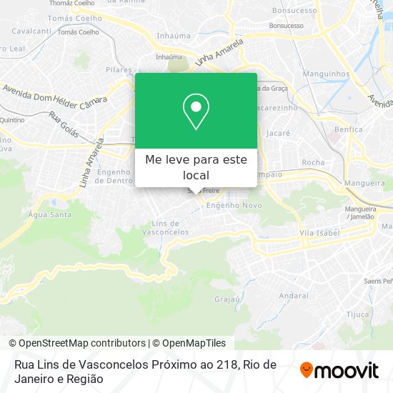 Rua Lins de Vasconcelos Próximo ao 218 mapa