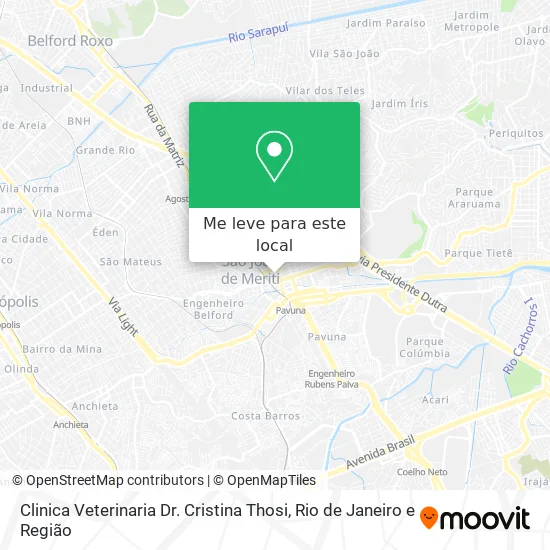 Clinica Veterinaria Dr. Cristina Thosi mapa
