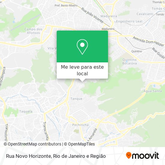 Rua Novo Horizonte mapa