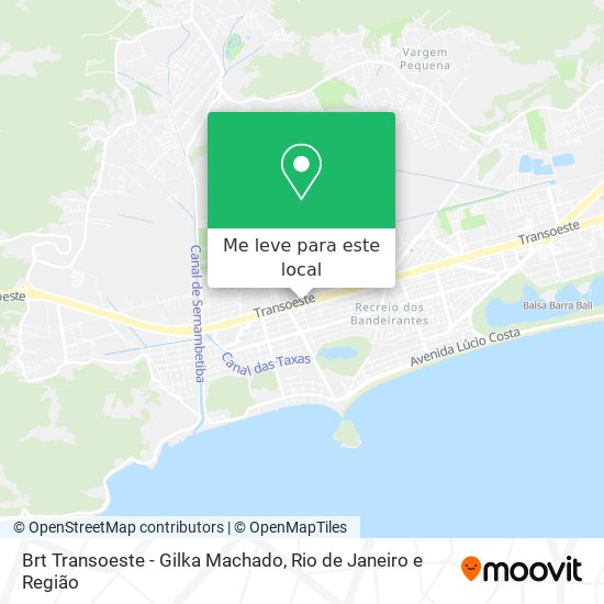 Brt Transoeste - Gilka Machado mapa