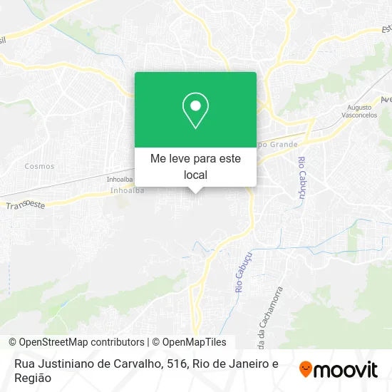 Rua Justiniano de Carvalho, 516 mapa