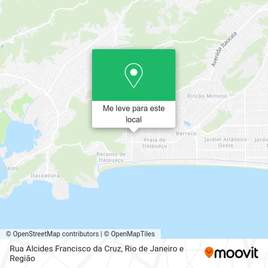 Rua Alcides Francisco da Cruz mapa