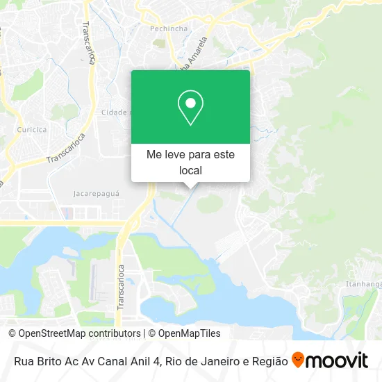 Rua Brito Ac Av Canal Anil 4 mapa