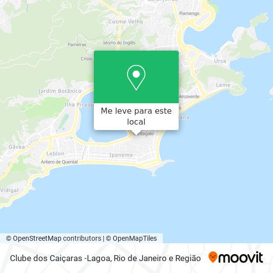 Clube dos Caiçaras -Lagoa mapa