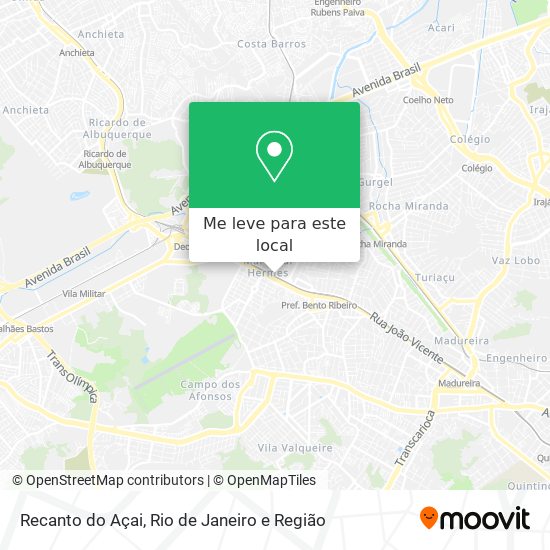Recanto do Açai mapa