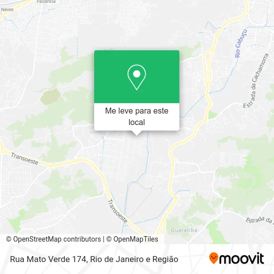 Rua Mato Verde 174 mapa