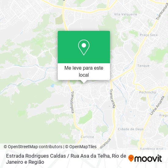 Estrada Rodrigues Caldas / Rua Asa da Telha mapa