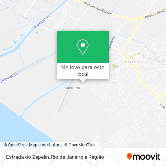 Estrada do Zepelin mapa