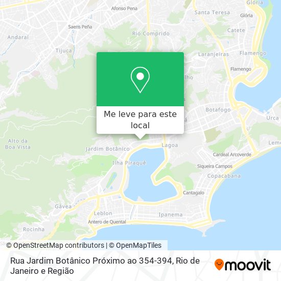 Rua Jardim Botânico Próximo ao 354-394 mapa