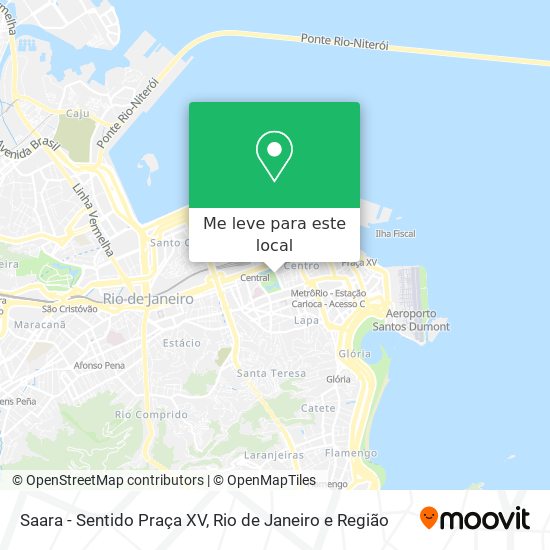 Saara - Sentido Praça XV mapa