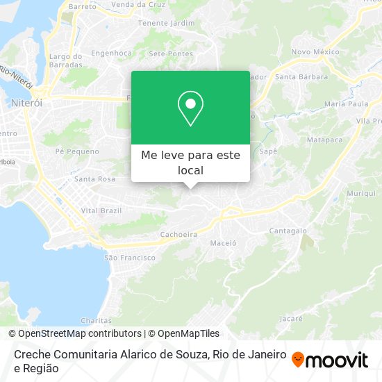 Creche Comunitaria Alarico de Souza mapa