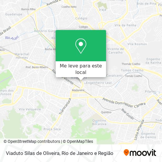 Viaduto Silas de Oliveira mapa