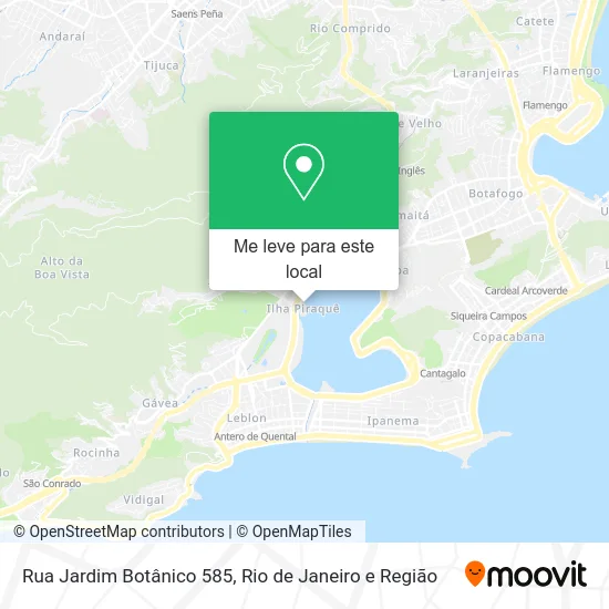 Rua Jardim Botânico 585 mapa