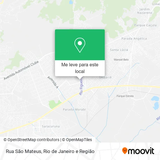 Rua São Mateus mapa