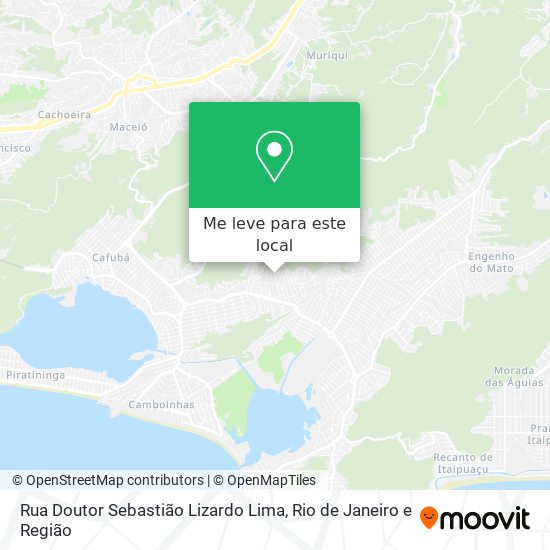 Rua Doutor Sebastião Lizardo Lima mapa