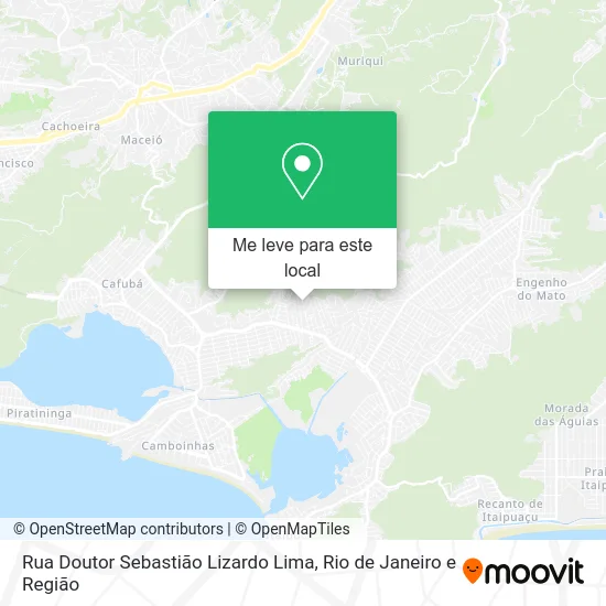 Rua Doutor Sebastião Lizardo Lima mapa