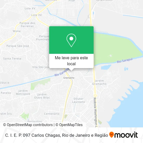 C. I. E. P. 097 Carlos Chagas mapa