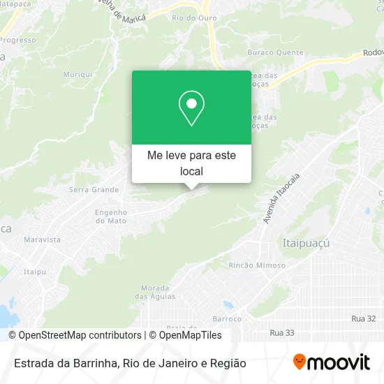 Estrada da Barrinha mapa