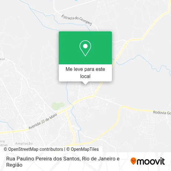 Rua Paulino Pereira dos Santos mapa