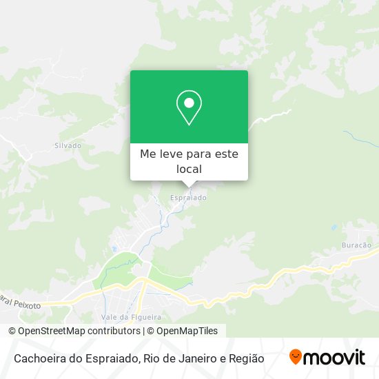 Cachoeira do Espraiado mapa