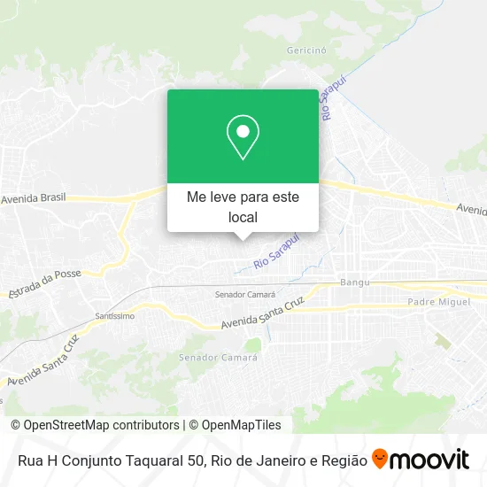Rua H Conjunto Taquaral 50 mapa