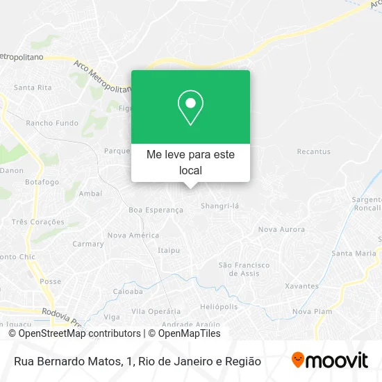 Rua Bernardo Matos, 1 mapa
