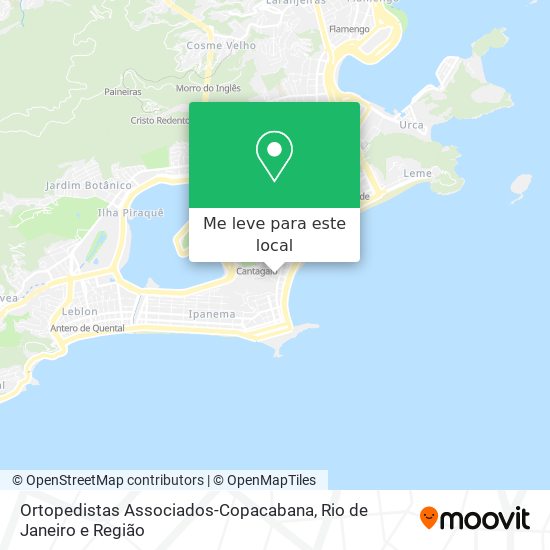 Ortopedistas Associados-Copacabana mapa