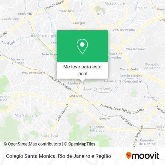 Colegio Santa Monica mapa