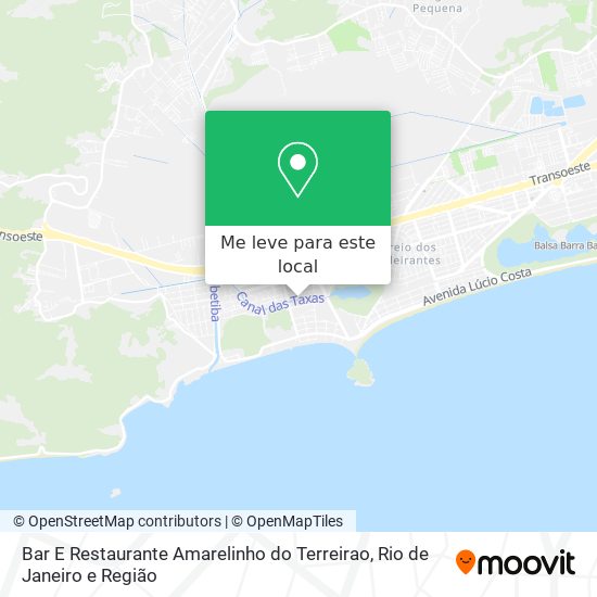 Bar E Restaurante Amarelinho do Terreirao mapa