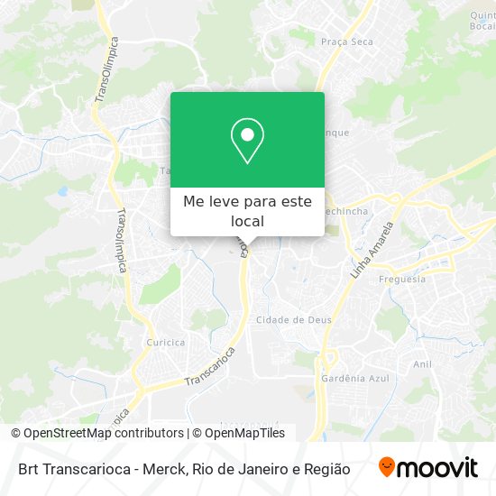 Brt Transcarioca - Merck mapa