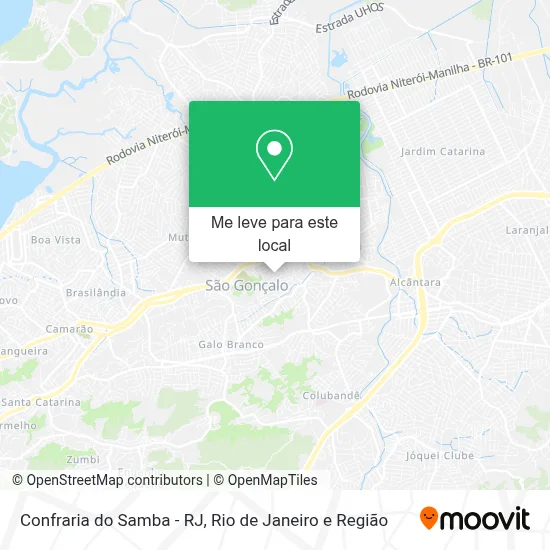Confraria do Samba - RJ mapa