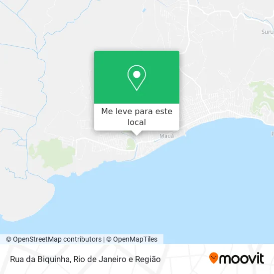 Rua da Biquinha mapa