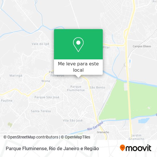 Parque Fluminense mapa